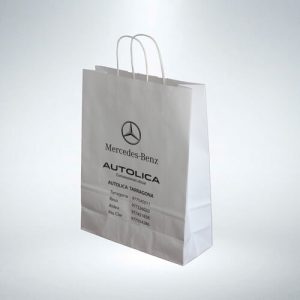 Bolsas de papel asa rizada