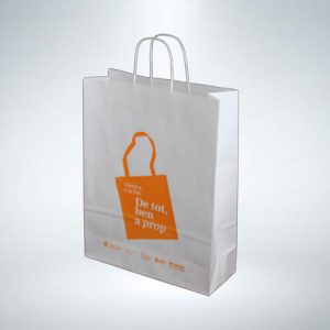 Bolsas de papel asa rizada