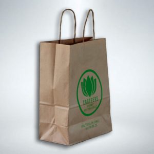 Bolsas de papel asa rizada