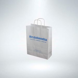 Bolsas de papel asa rizada